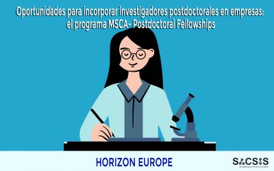 Oportunidades para incorporar investigadores postdoctorales: el programa MSCA- Postdoctoral Fellowships