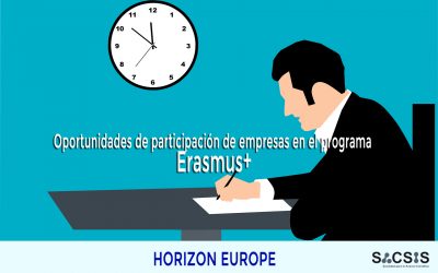 Oportunidades de participación de empresas en el programa Erasmus+