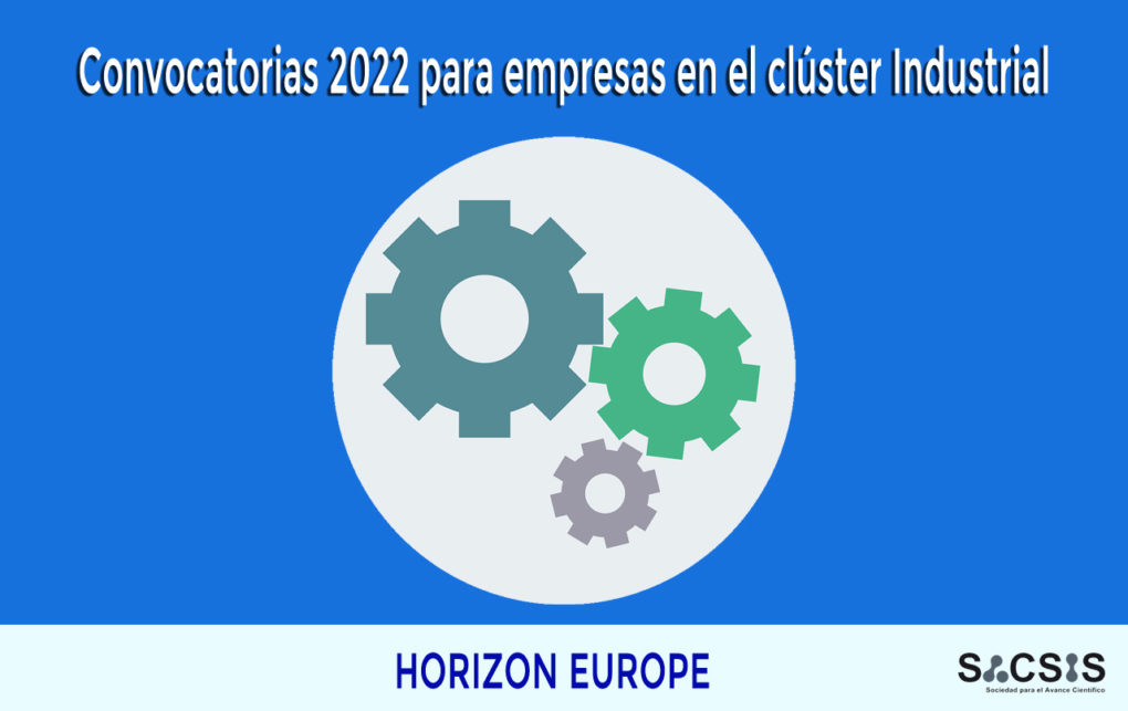 convocatorias cluster industria 2022 horizon europe
