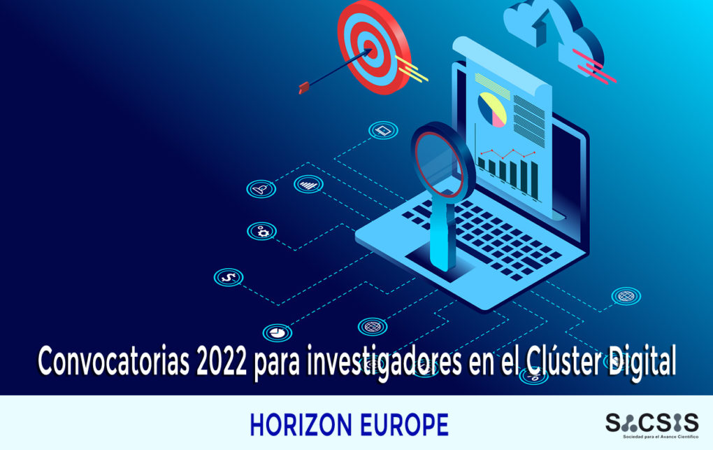 Convocatorias para investigadores: Clúster Digital Horizon Europe 2022 (destination 1 y 2)