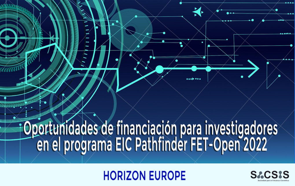 Oportunidades de financiación para investigadores en el programa EIC Pathfinder FET-Open 2022