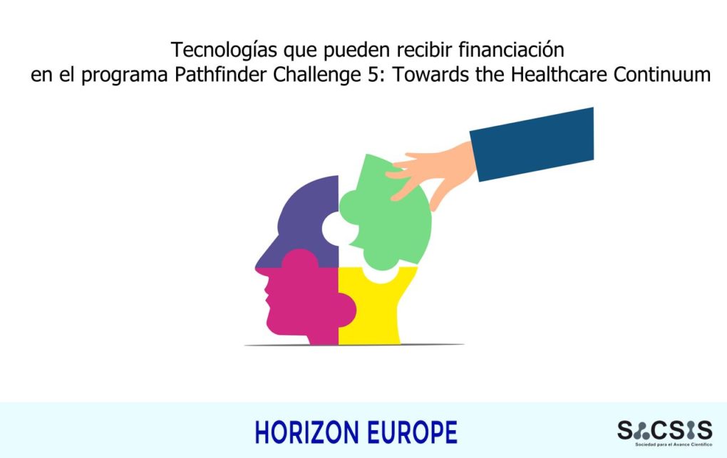 Tecnologías que pueden recibir financiación en el programa Pathfinder Challenge: Towards the Healthcare Continuum