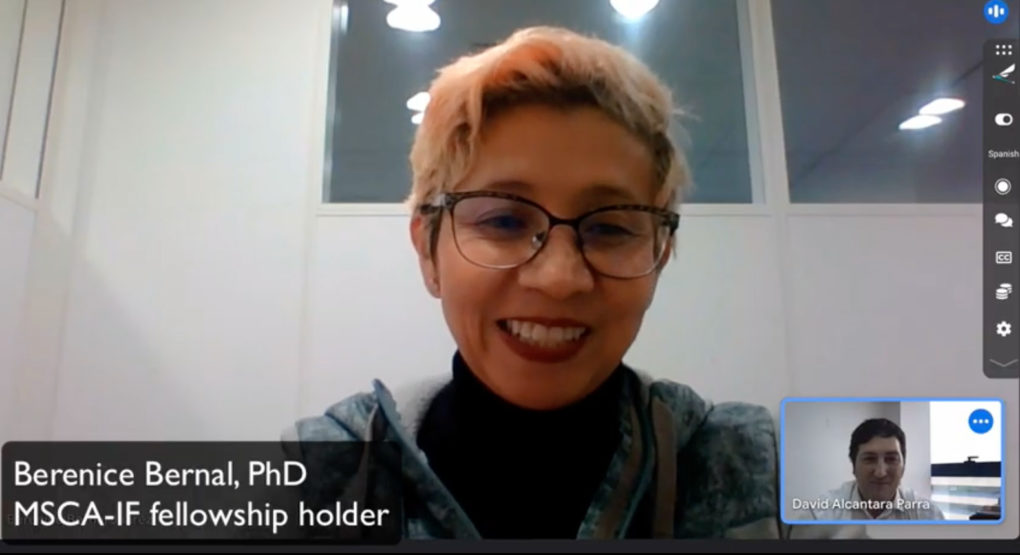 Entrevista a la Dra. Berenice Bernal, receptora de una MSCA-PF