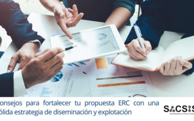 Consejos para fortalecer tu propuesta ERC con una sólida estrategia de diseminación y explotación