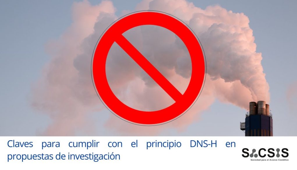 Claves para cumplir con el principio DNS-H en propuestas de investigación