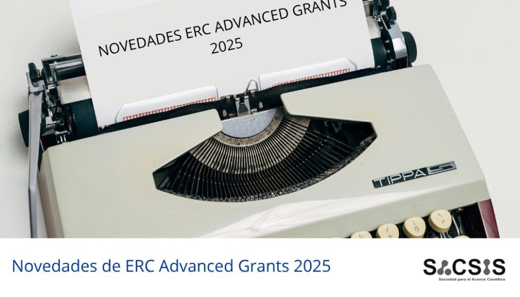 Novedades de ERC Advanced Grants 2025