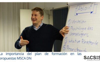 La importancia del plan de formación en las propuestas MSCA DN