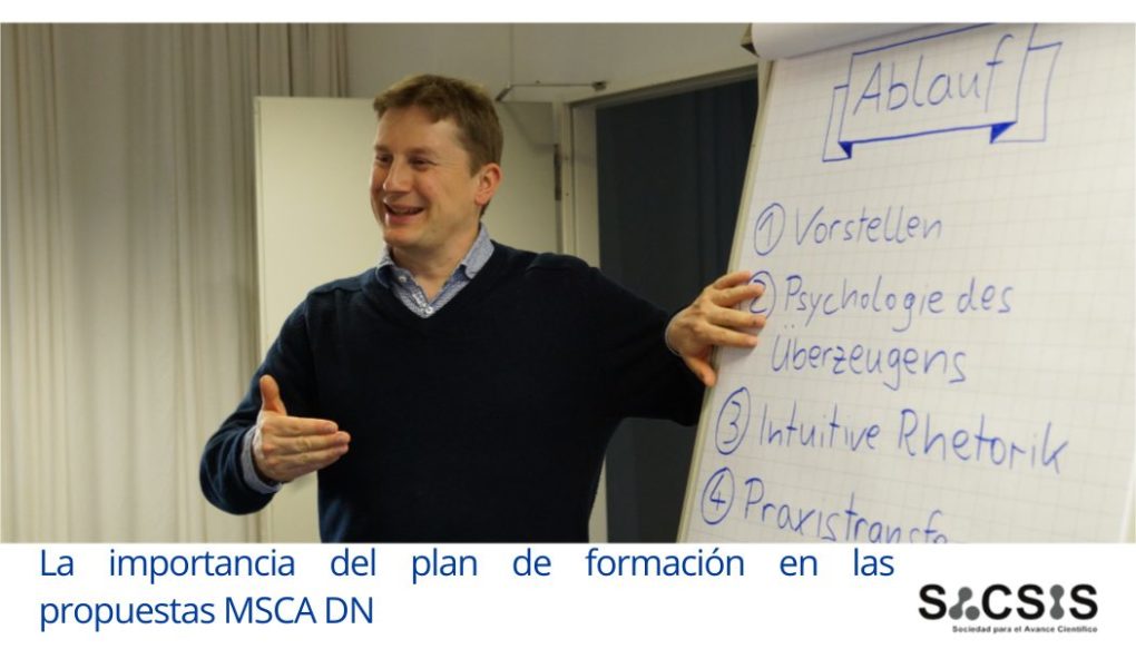 La importancia del plan de formación en las propuestas MSCA DN
